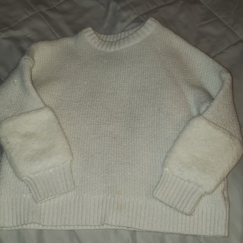 White winter sweater